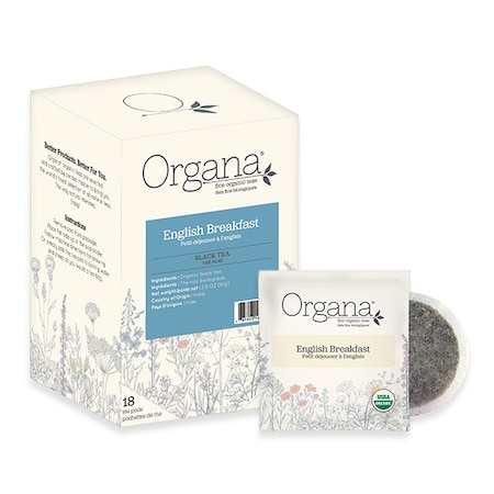 Organa Tea English Breakfast, Soft Tea Pods, PK108 PK 310041